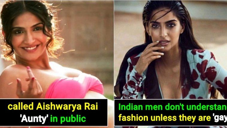 You Have A Flat Chest Netizens Troll Sonam Kapoor Actress Strikes 