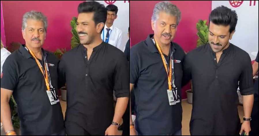 Ram Charan Teaches Anand Mahindra The Iconic Dance Step Of Rrrs Naatu Naatu The Youth 