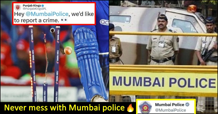 Mumbai Police gives Ultra-Savage reply to Punjab Kings after they poke fun at Mumbai Indians