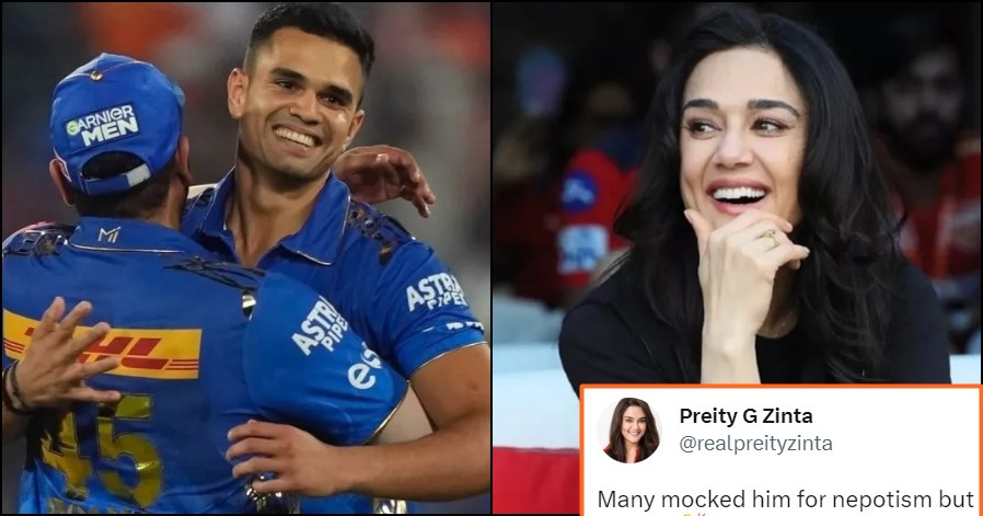 Preity Zinta's tweet On Nepotism after Arjun Tendulkar won It For Mumbai Indians against SRH