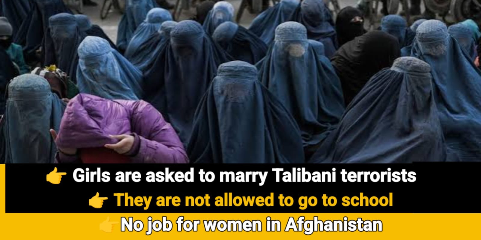 The Taliban prepares a list of girls above 15 years of age to be married to terrorists.