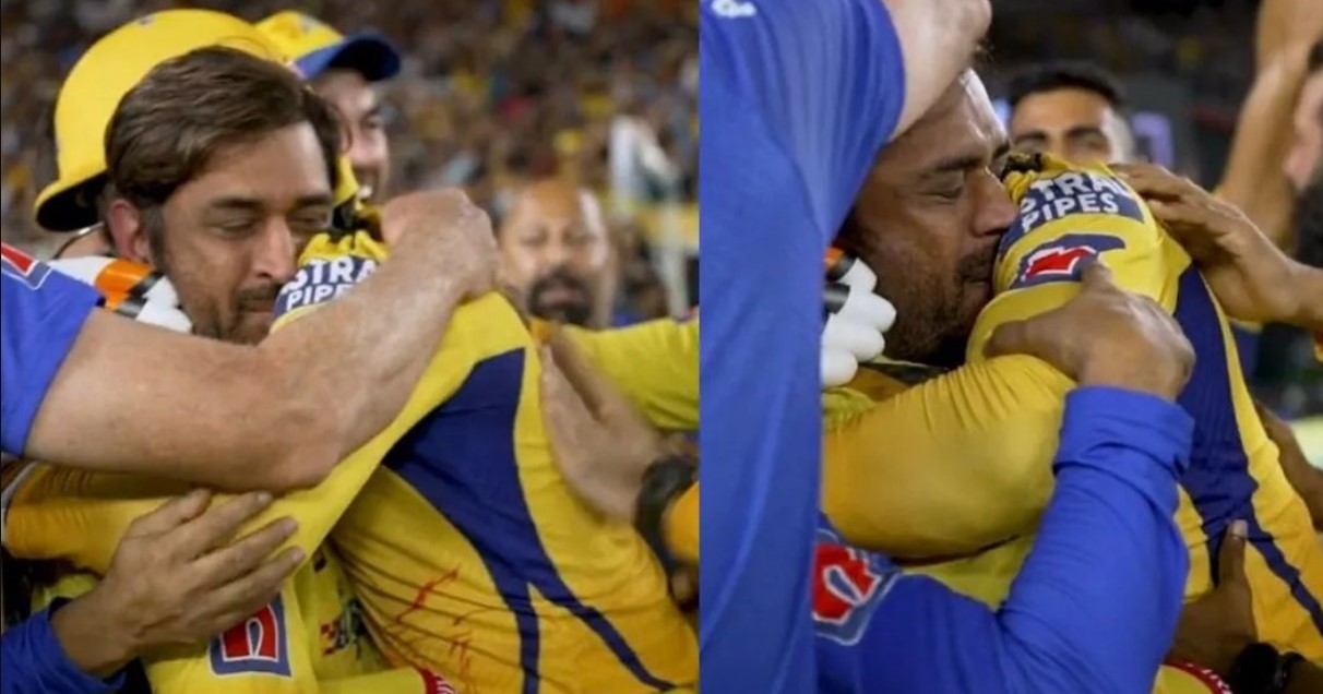 Emotional MS Dhoni passionately hugs Ravindra Jadeja after CSK wins 5th IPL title, video goes viral