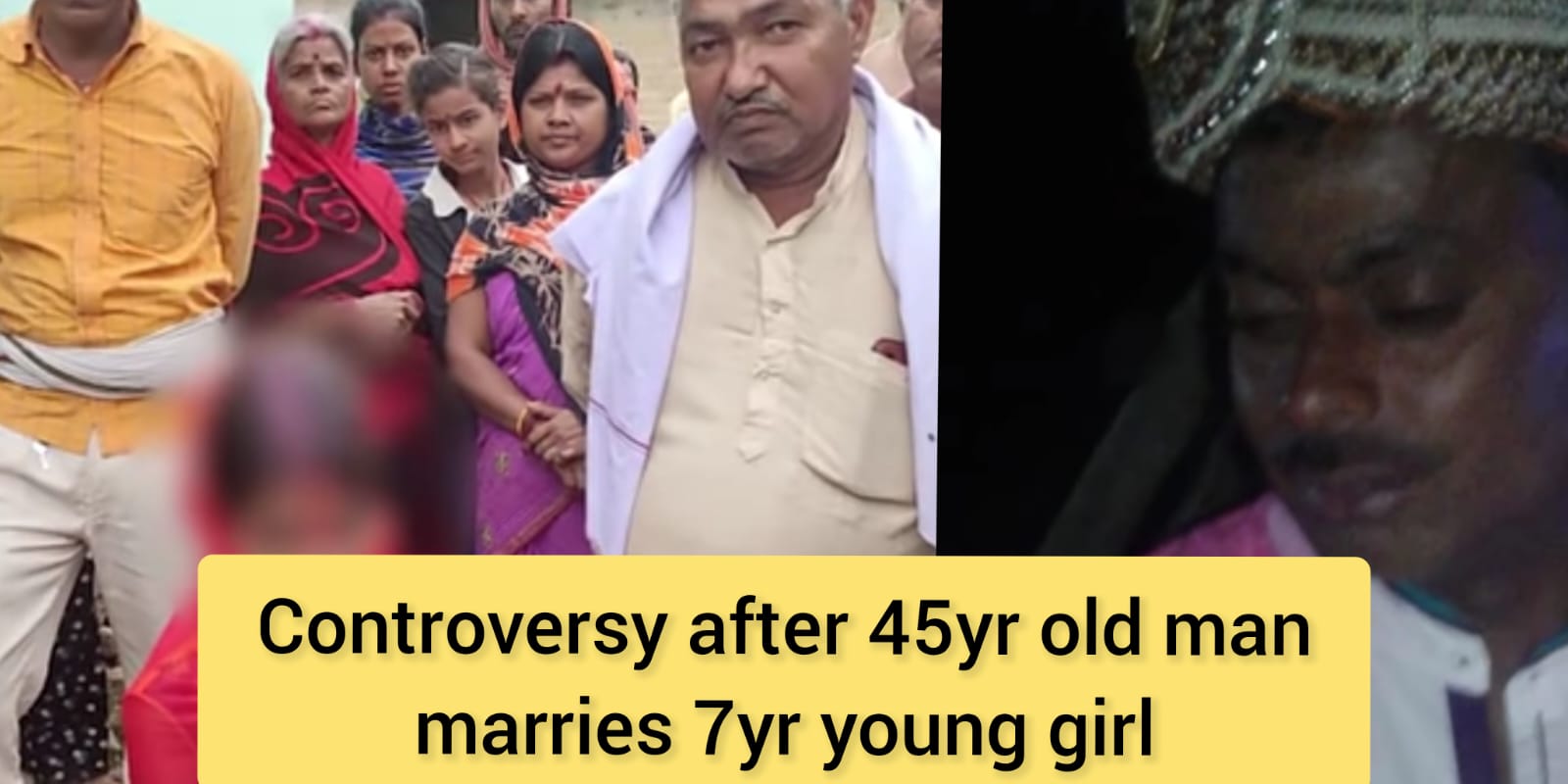 "7-year-old girl forced to marry 45-year-old man by her parents''