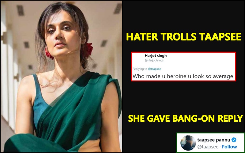 Hater tries to take a swipe at Taapsee Pannu, the actress strikes back!