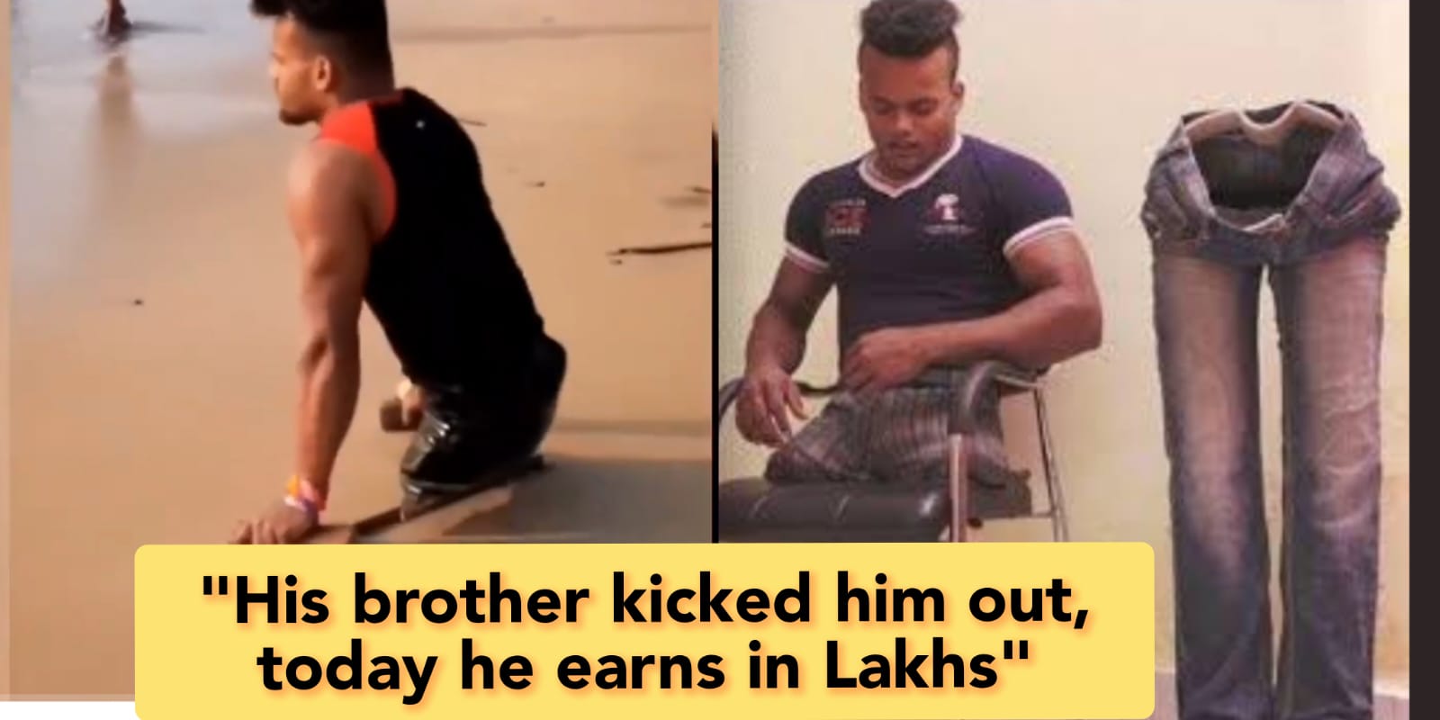 Meet Dev Mishra from Bihar who lost both legs but became successful content Creator