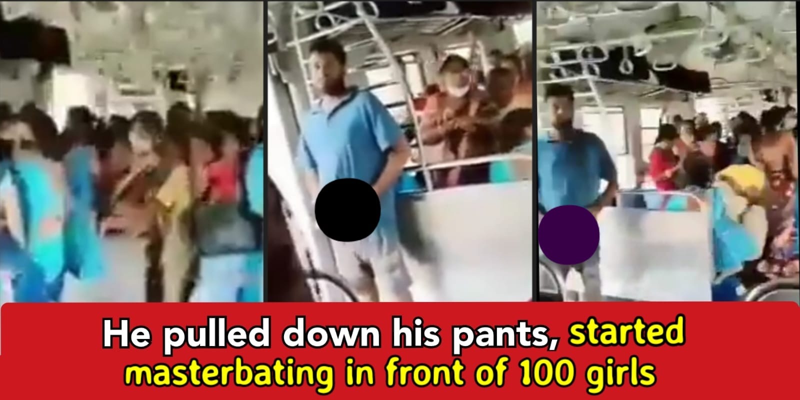 Man enters metro women coach, starts masturbating in front of hundreds of girls