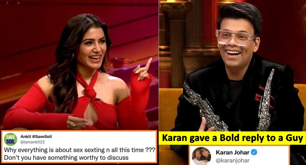 User makes a shocking remark on "Koffee With Karan" show, here's how Karan Johar replied!