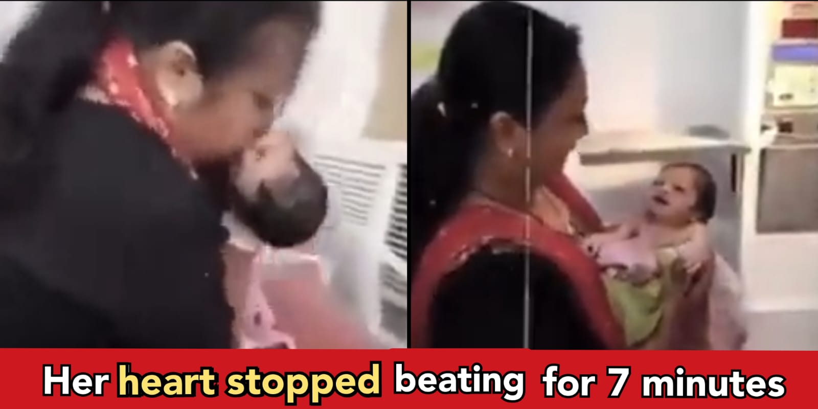 Indian doctor brings a dead child to life by mouth to mouth breathing for 7 minutes