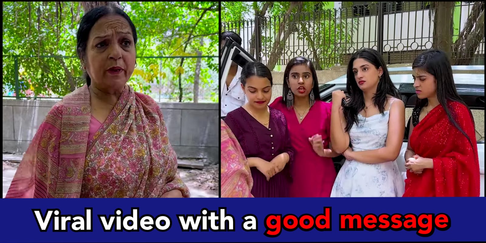 "Girl mocks old lady for wearing Sari, rich son teaches her a lesson", motivational video gives a good message on social media