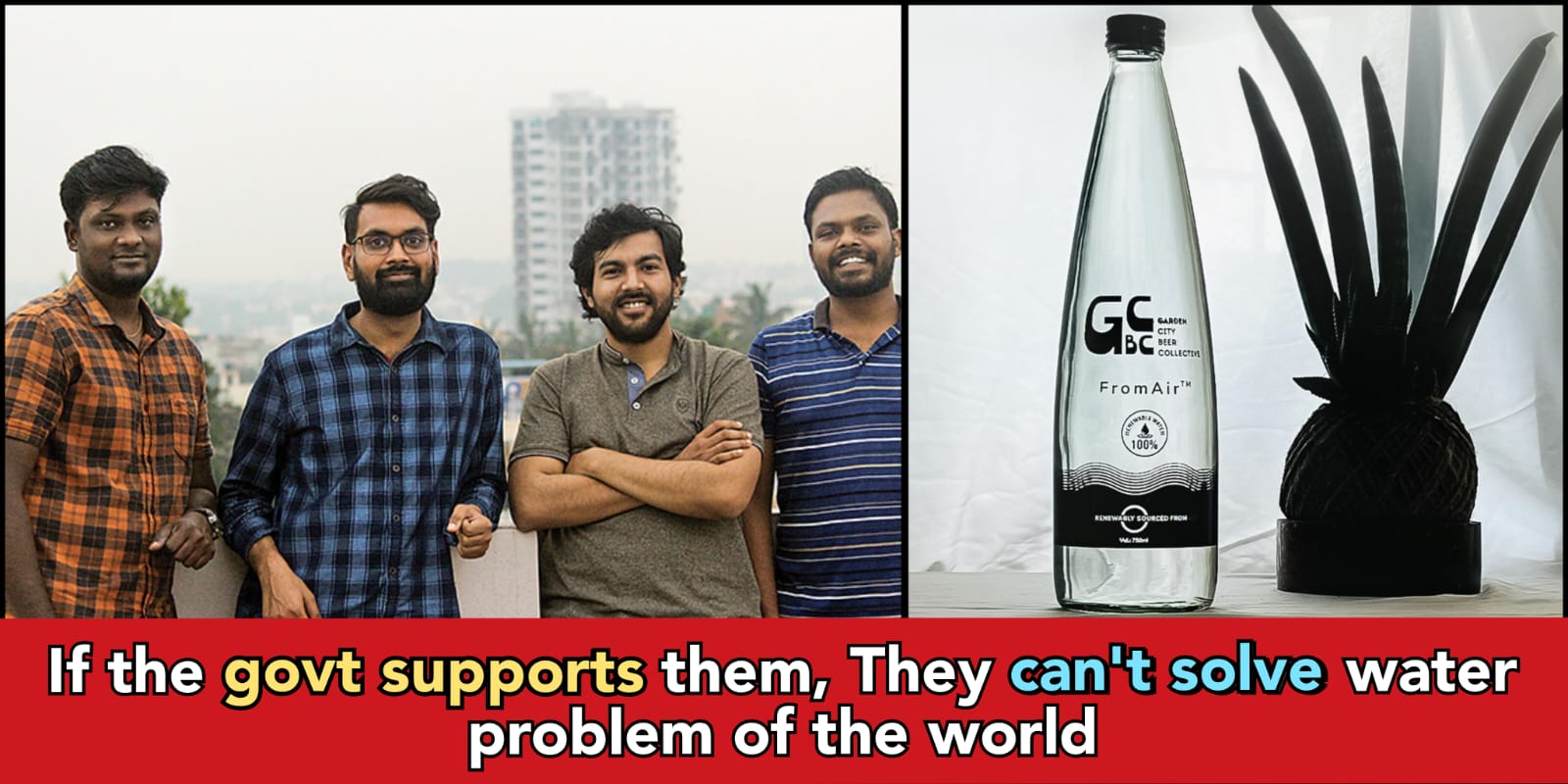 Indian engineers are selling water collected from Air moisture, good idea