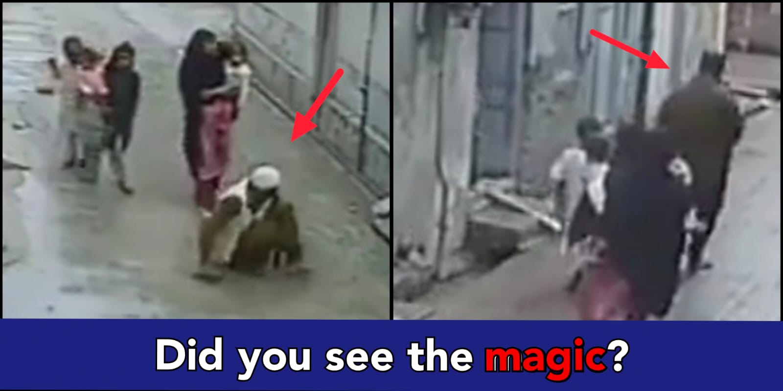 Caught on Camera: Helpless disabled beggar starts walking when there is nobody around