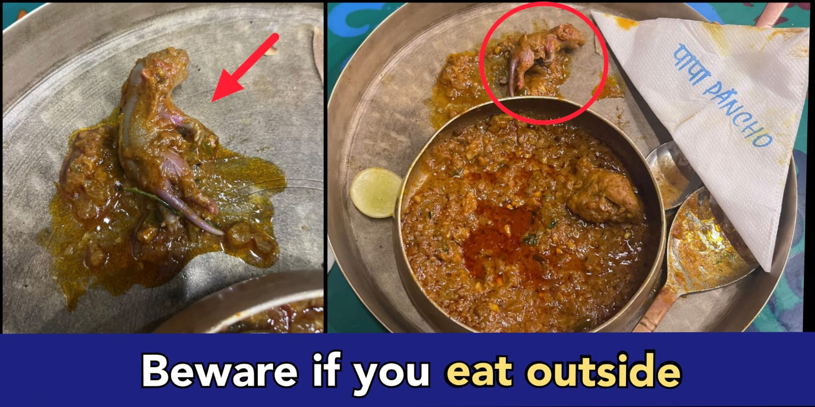 Mumbai hotel serves Rat inside Chicken dish, manager booked by the police