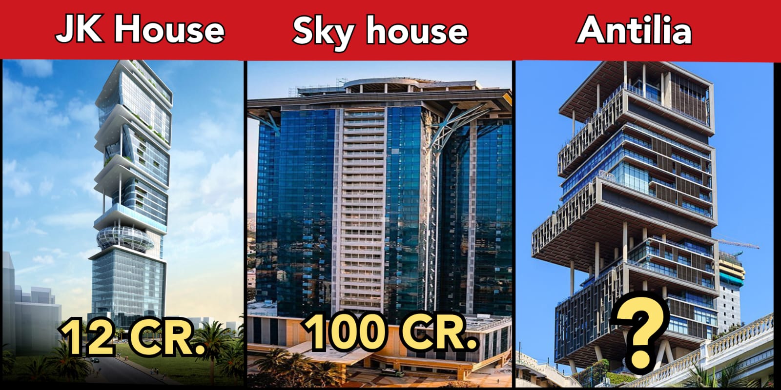 List of India's most expensive houses- check out their prices and photos