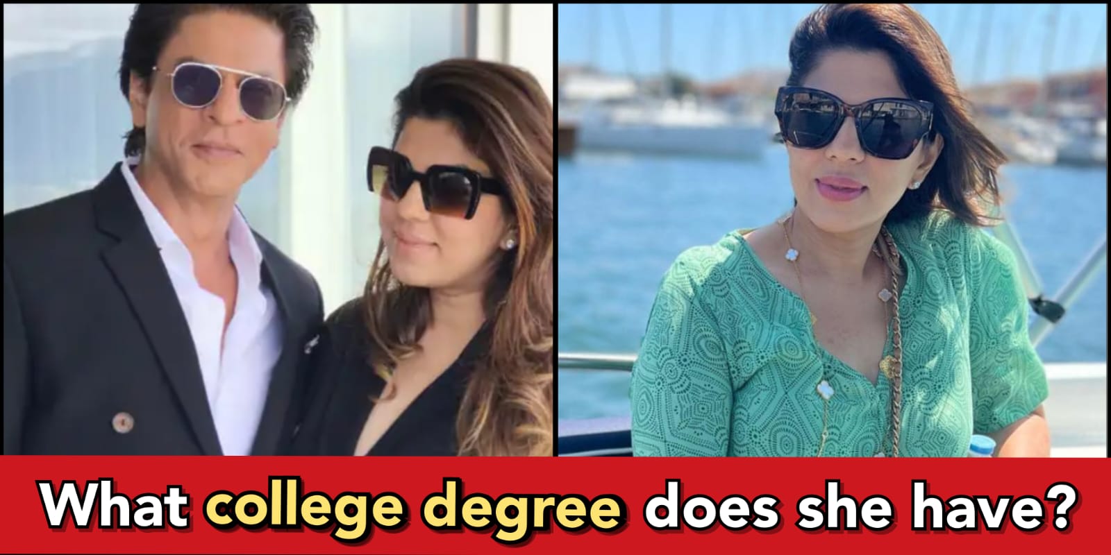 Who is Pooja Dadlani, manager of SRK and what's her education?