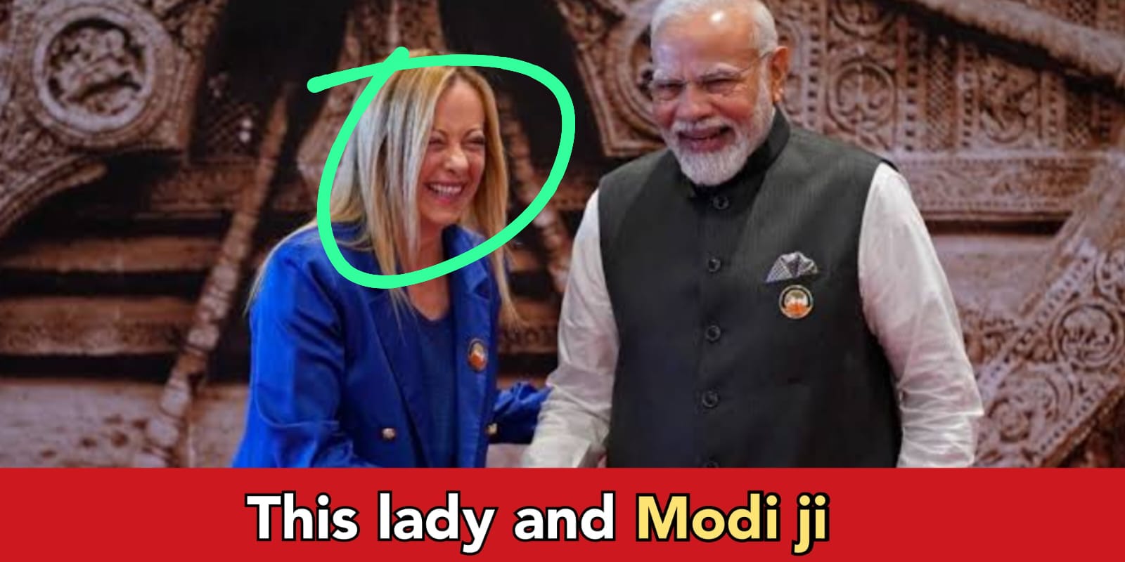 Who is the lady with PM Modi and why her memes going viral on social media