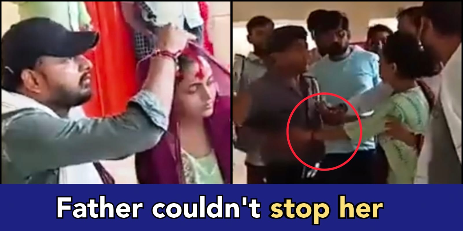 Muslim girl Shabnam marries Hindu boy inside police station while her father watched