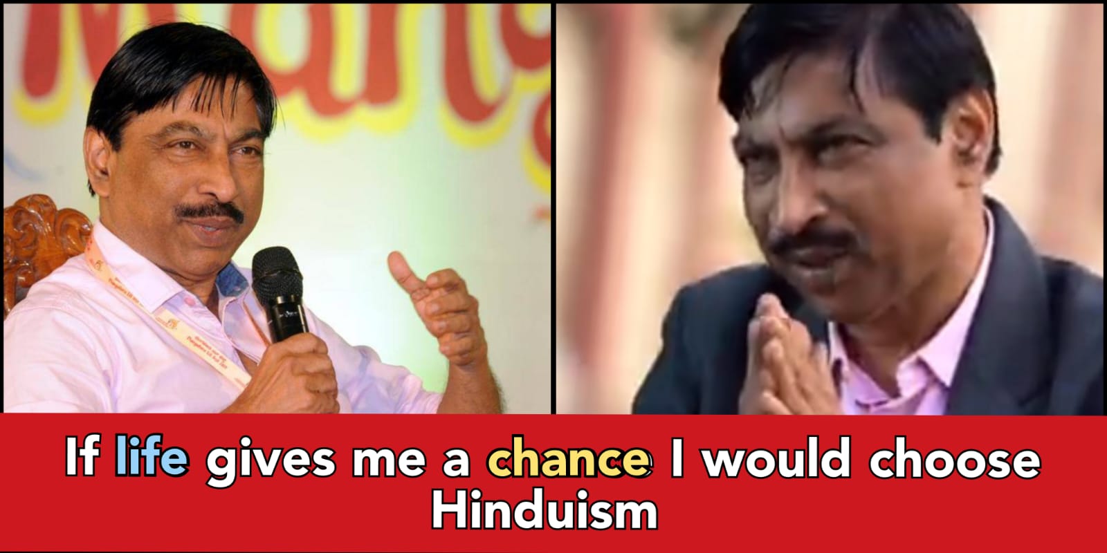 "If I had a choice, I would be a Hindu", says KK Muhammad- former ASI Director