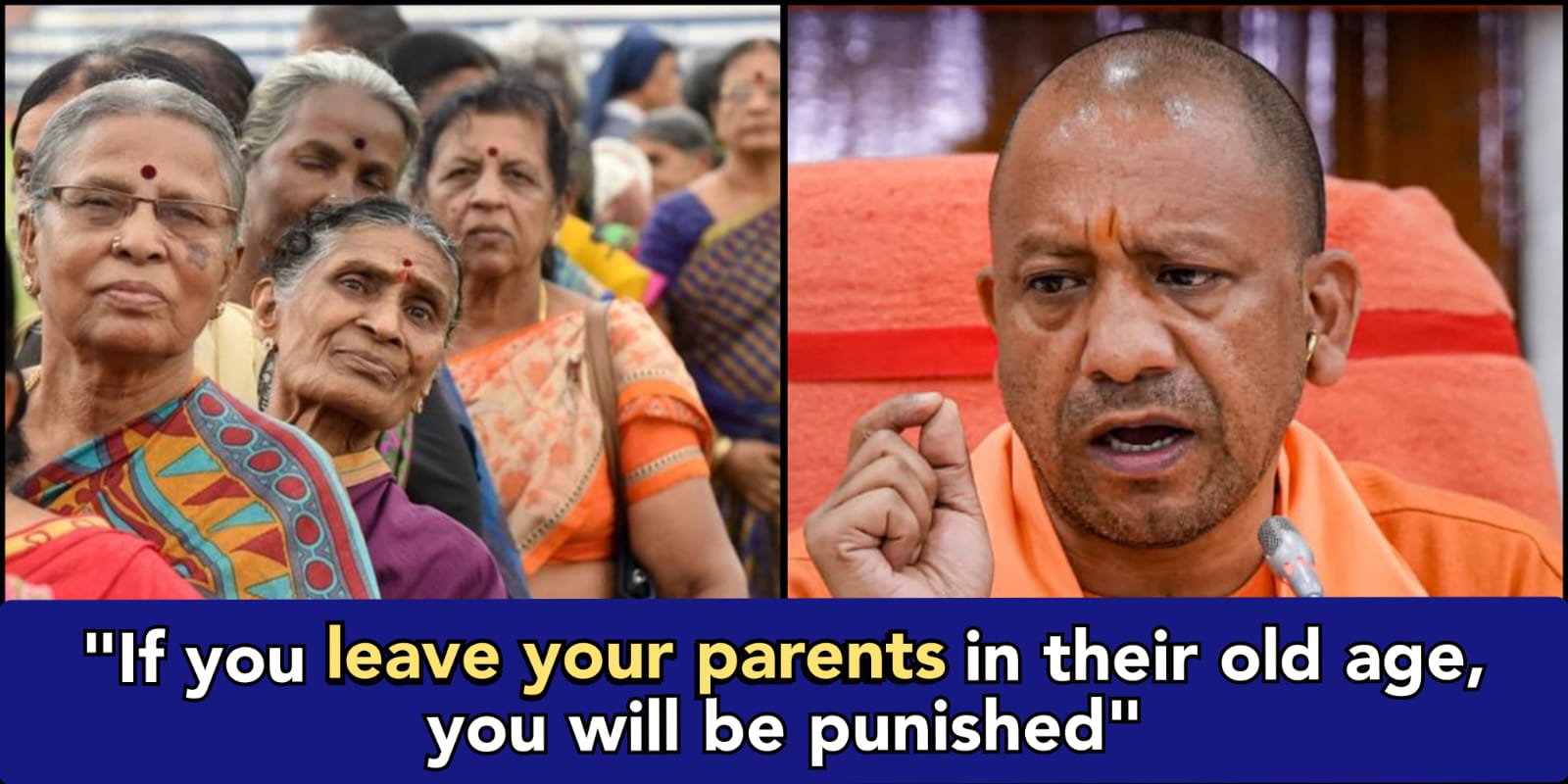 Lucknow: UP government to bring historical bill to punish Children if they leave their parents in their old age