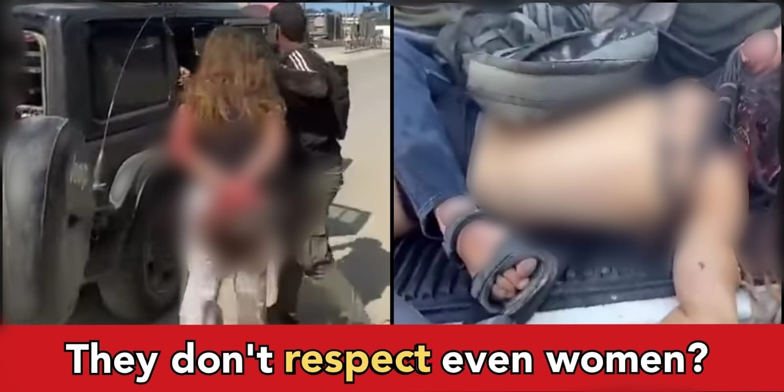 Video shows how women are abducted by Extremists shouting "Allah Ho Akbar"