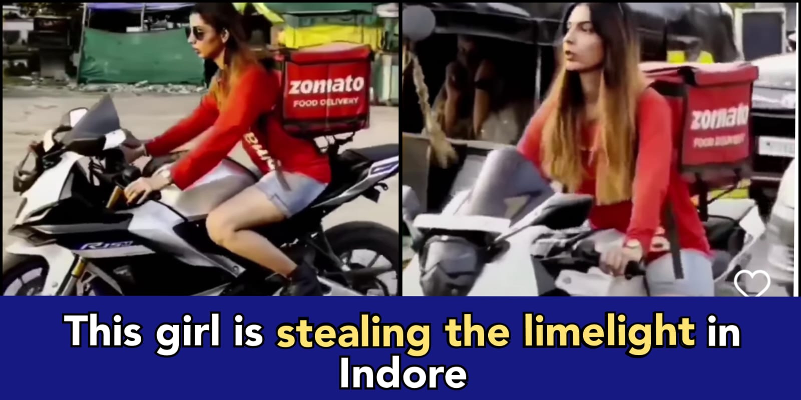 users say we will order only from Zomato after a Stylish girl seen delivering food