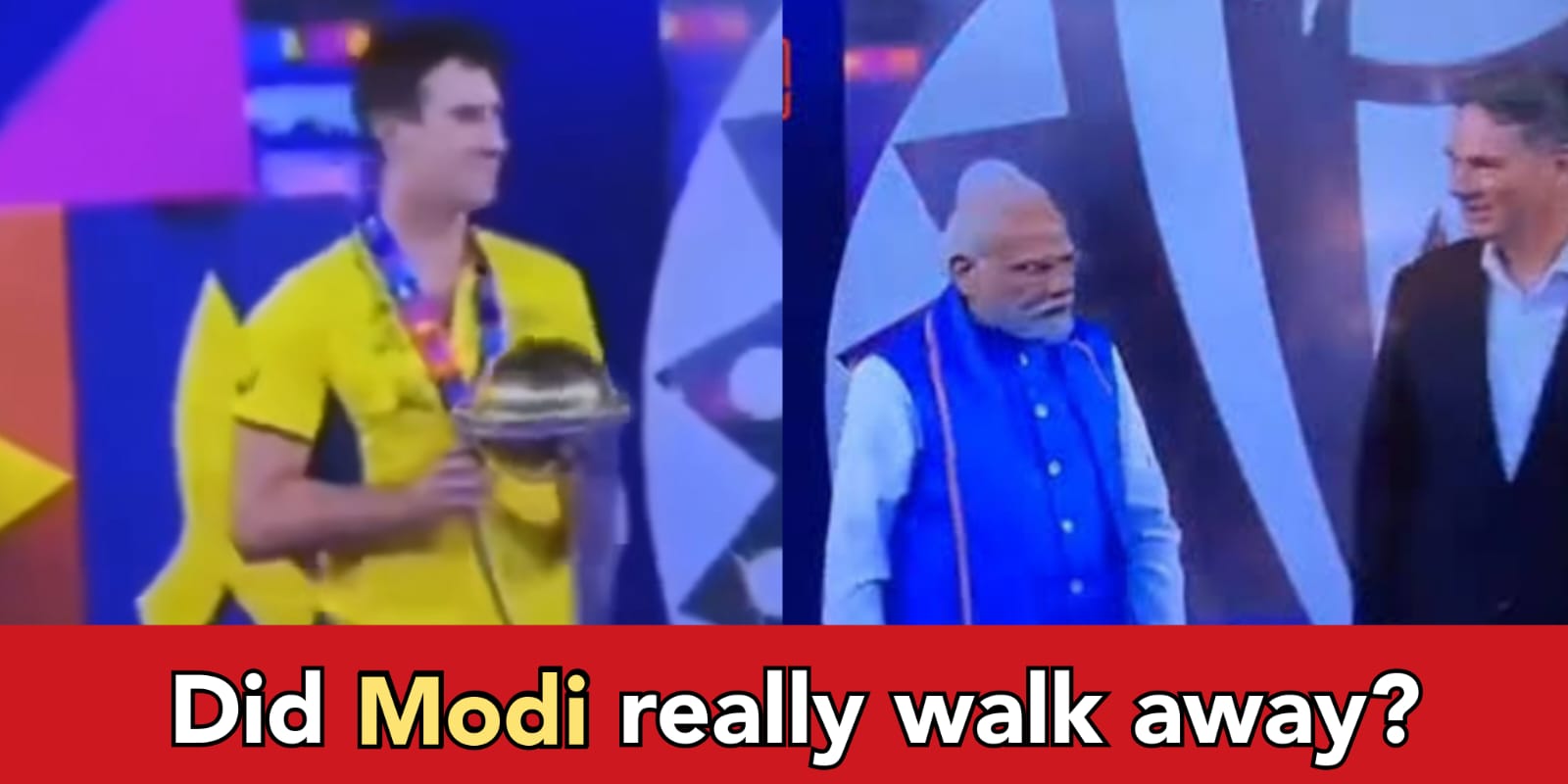 Fact check: viral videos showing Modi walking away from Australian Captain Cummins, what's the truth