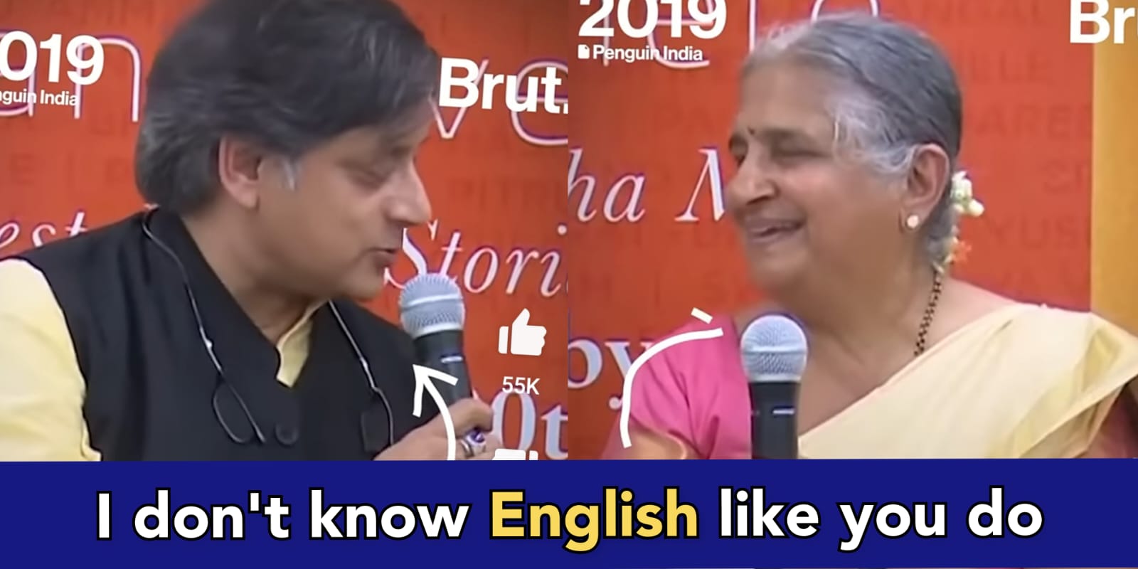 Shashi Tharoor complains to Sudha Murthy about her English Dictionary problem