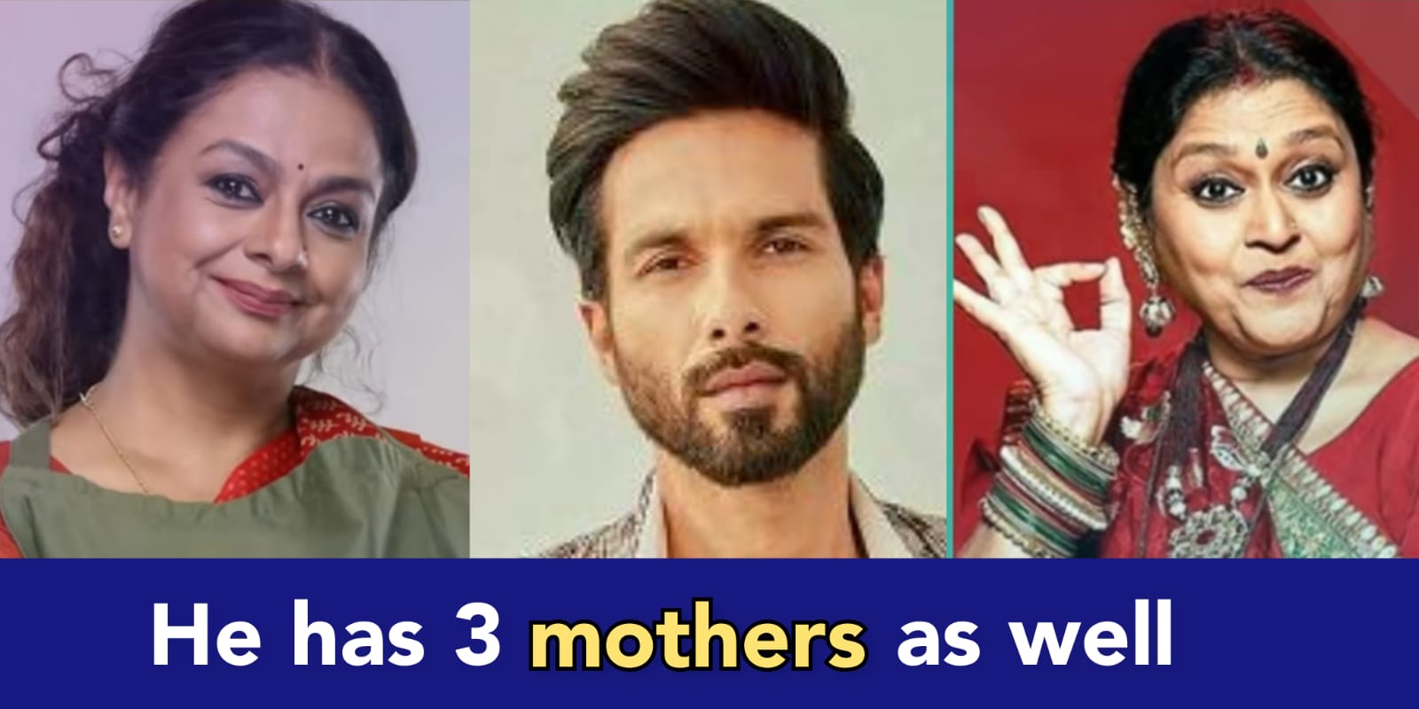 Do you know Shahid Kapoor has 3 fathers, but Pankaj Kapur is his biological father