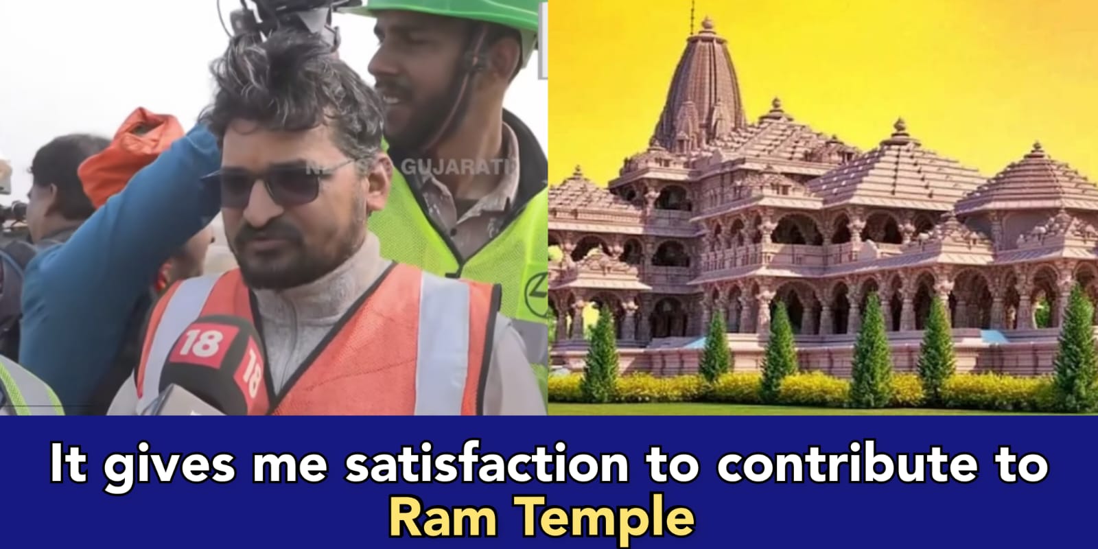 Business man drives his BMW to Ayodhya, works at Ram Temple construction site as worker