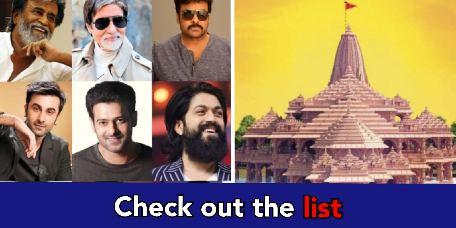 List of top celebrities who are visiting Ayodhya Temple inauguration ceremony