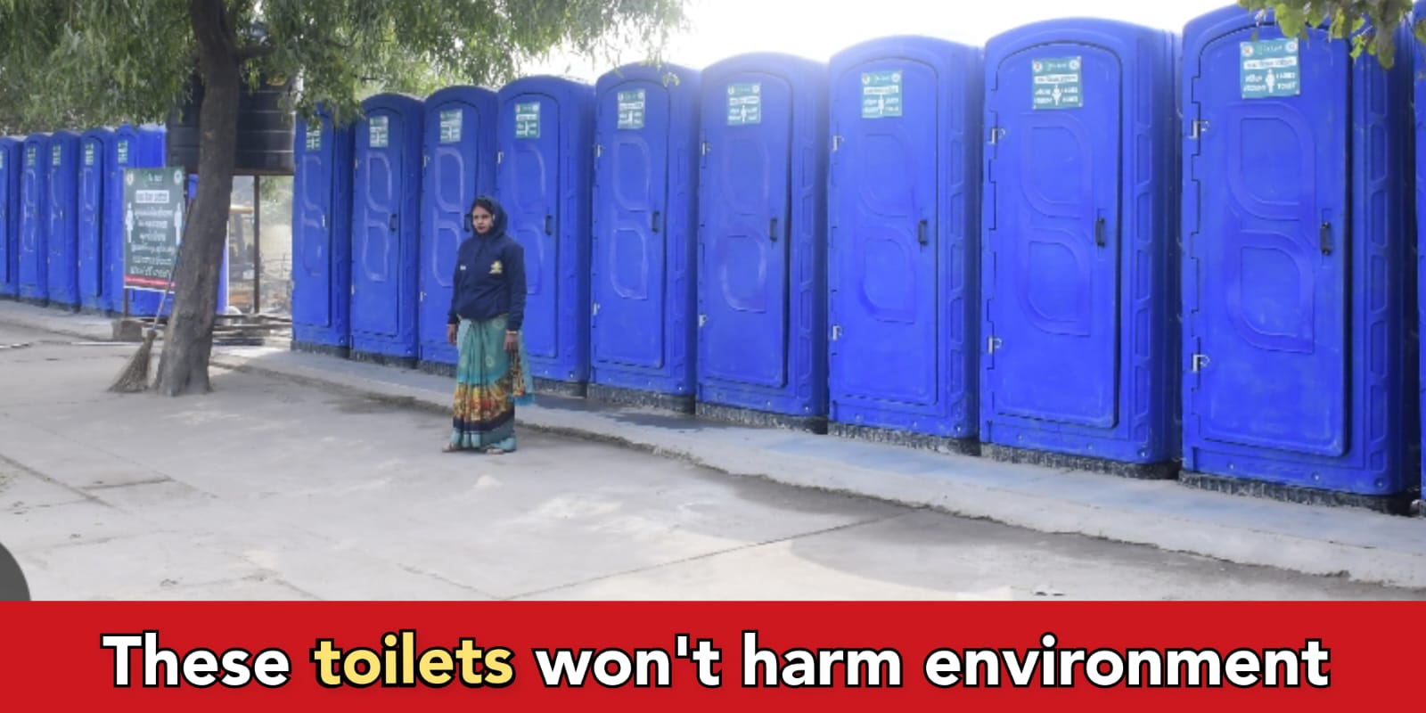 Special toilets set up in Ayodhya for massive crowd flocking to the city