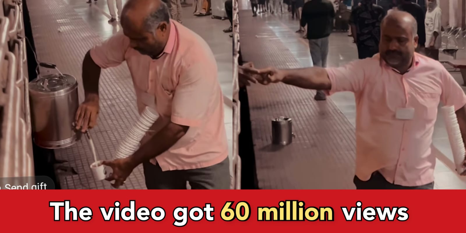 Tea seller at railway station goes honest for his honesty, he returns money when train on move