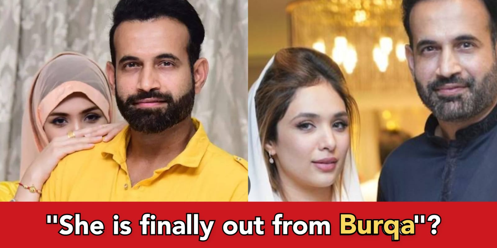 Irfan Pathan reveals his wife's face on 8th anniversary, Jihadists attack him for not forcing her to wear Hijab