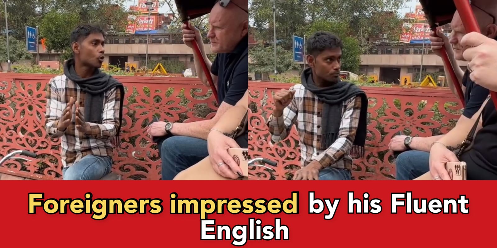 Rickshaw puller speaks fluent English goes viral, gets 1.1 million likes on Instagram