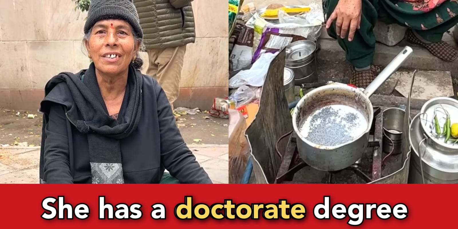 Double MA, PhD sells tea at roadside, is this value of education in India?