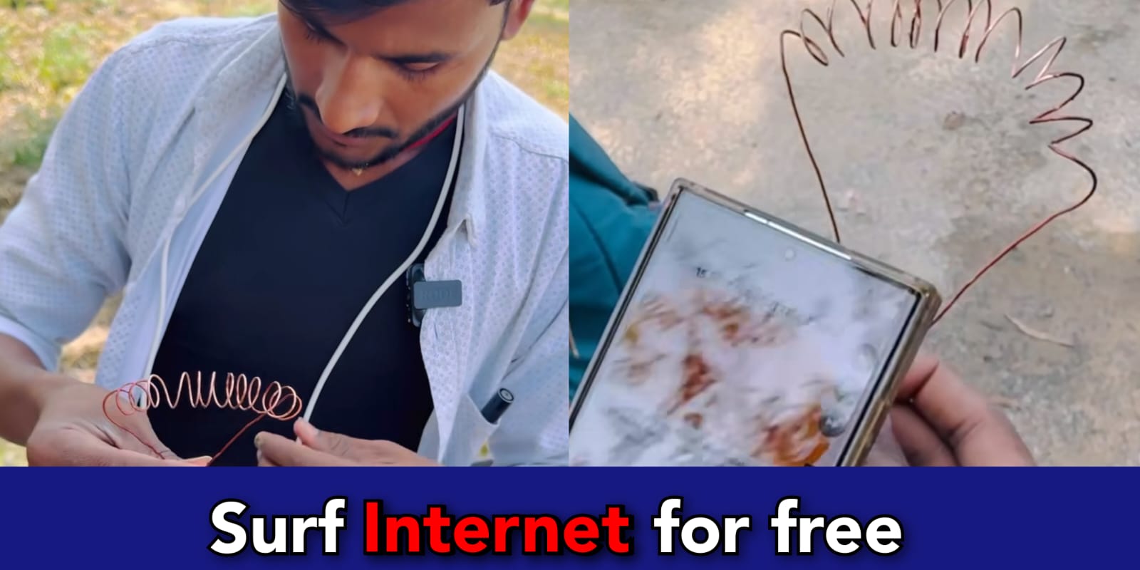 Indian man creates antenna that catches WiFi for free,