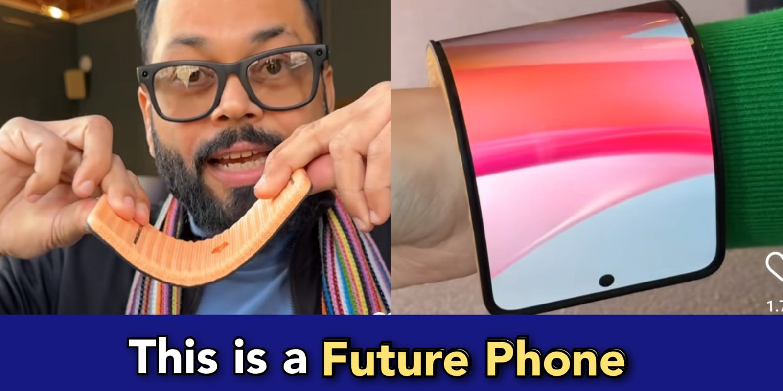 Motorola launches futuristic phone, you can turn the phone round