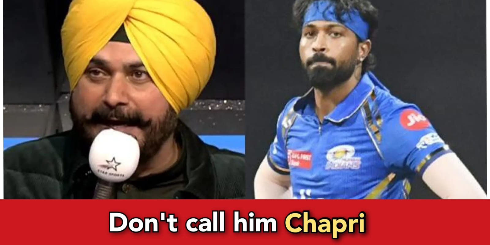 As users hurl derogatory words like Chhapri, Sidhu says "Pandya is a....