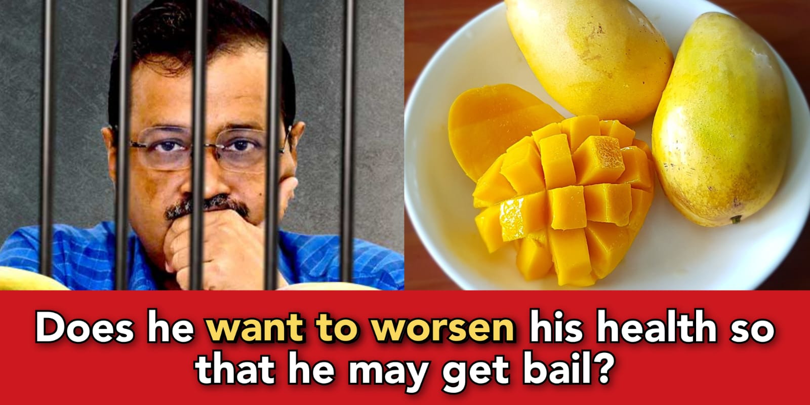 Arvind Kejriwal is a diabetes patient, but he is eating sweets in Jail