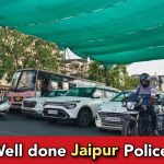 Jaipur traffic police begins a humanitarian initiative, install shades for bikers