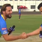 Afridi teases Gambhir and says, "You have no great records, just a lot of attitude", Gambhir silences him