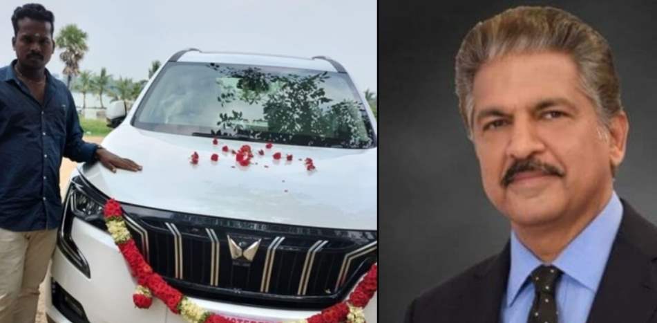 Man affords a brand new SUV after 10 years of hard work, Anand Mahindra drops a tweet for him