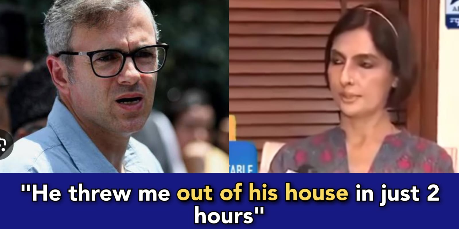 Omar Abdullah kicks out his Hindu wife Payal, she is asking for justice