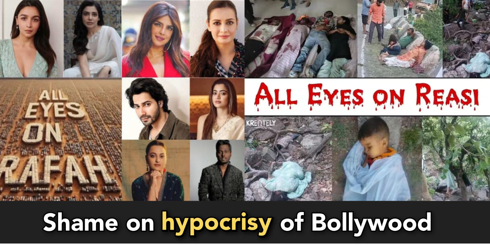 All the Bollywood celebs who posted on Rafah, are now silent on Jammu terror attacks