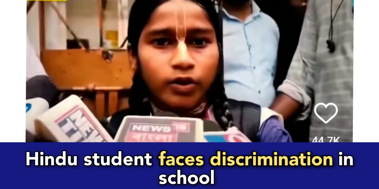 "Teacher kicked me out because I wore Tilak, but they allow Muslim girls in Hijab" Hindu student in West Bengal