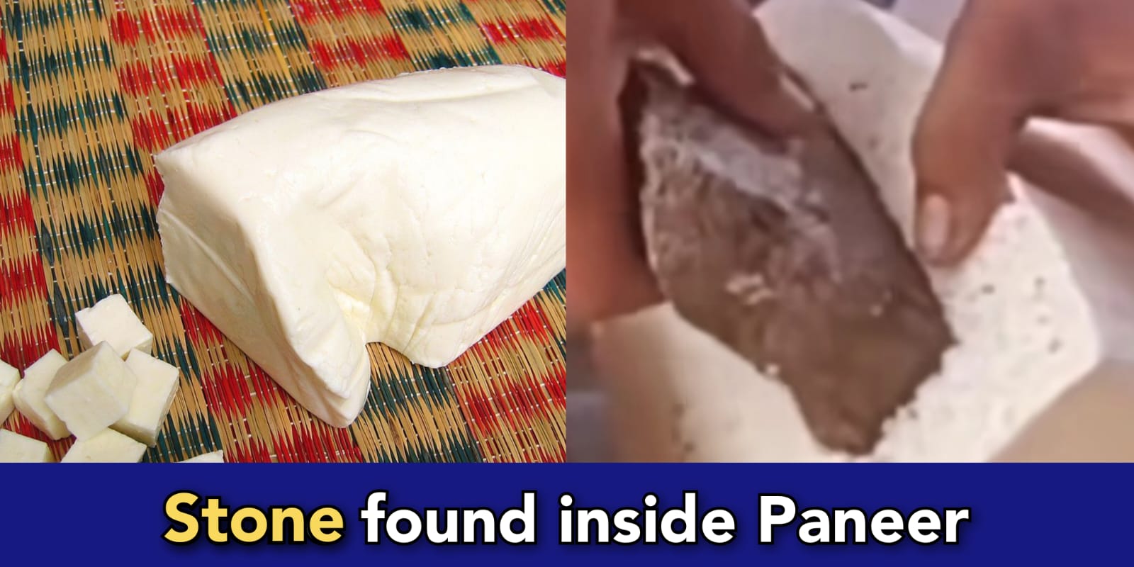 Biggest online scam ever, Seller puts stone inside Paneer to increase the weight