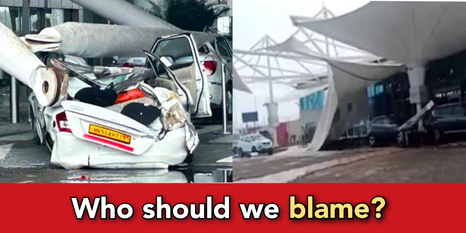 Third in a row, After Delhi, Jabalpur , now Rajkot airport's canopy collapses in storm like weather