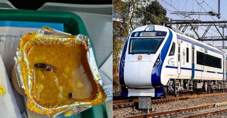 IRCTC quickly replies after Cockroach was found in Food served in Vande Bharat Train