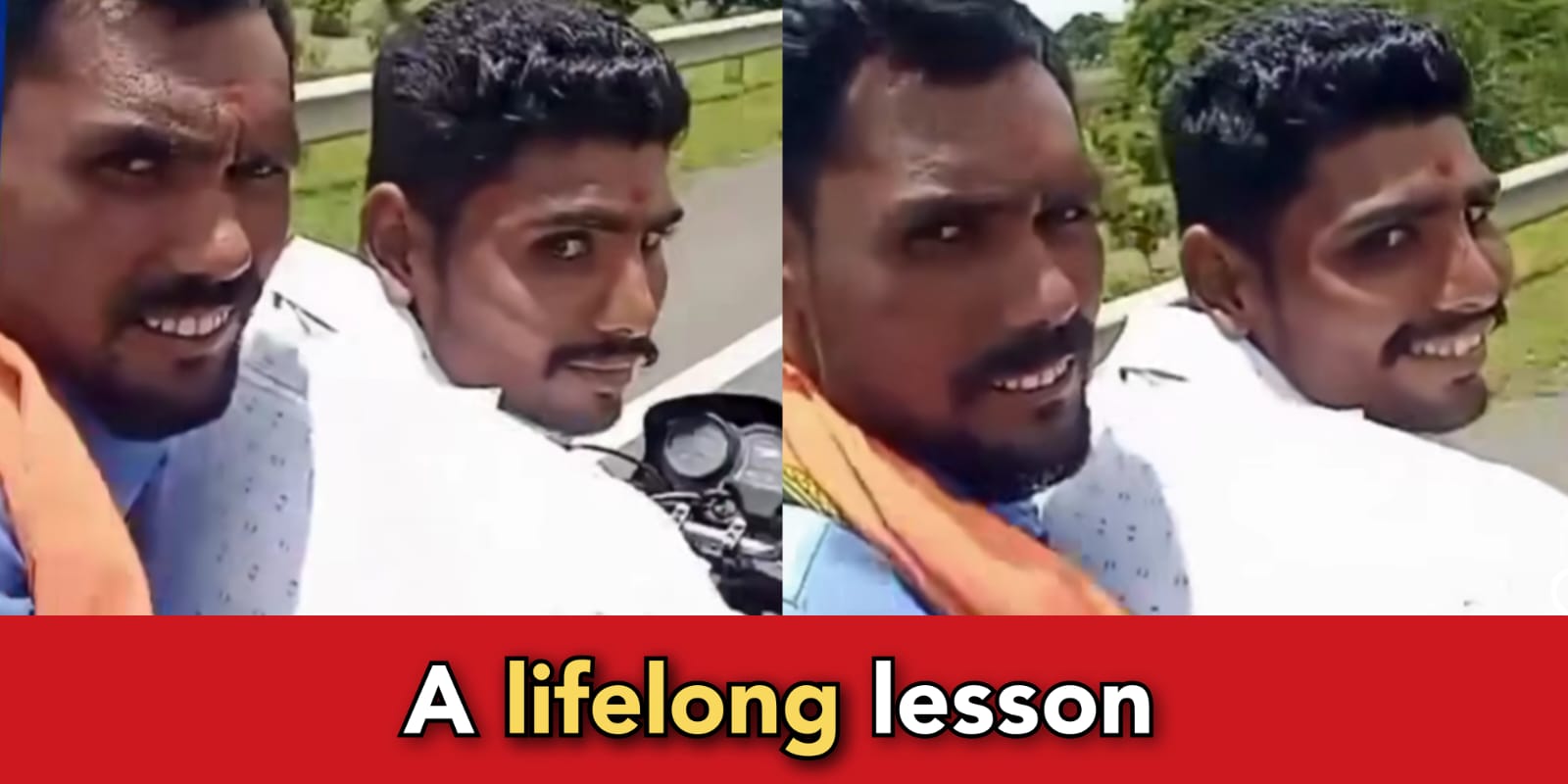 Watch: two men making reels on bike, meet a big accident- one allegedly died and other in serious condition