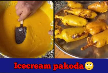 Internet abuzz, Man makes Pakora with chocolate icecream