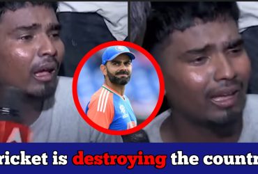 Fan cries hard as he couldn't see Virat Kohli in the Stadium